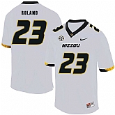 Missouri Tigers 23 Johnny Roland White Nike College Football Jersey Dzhi,baseball caps,new era cap wholesale,wholesale hats
